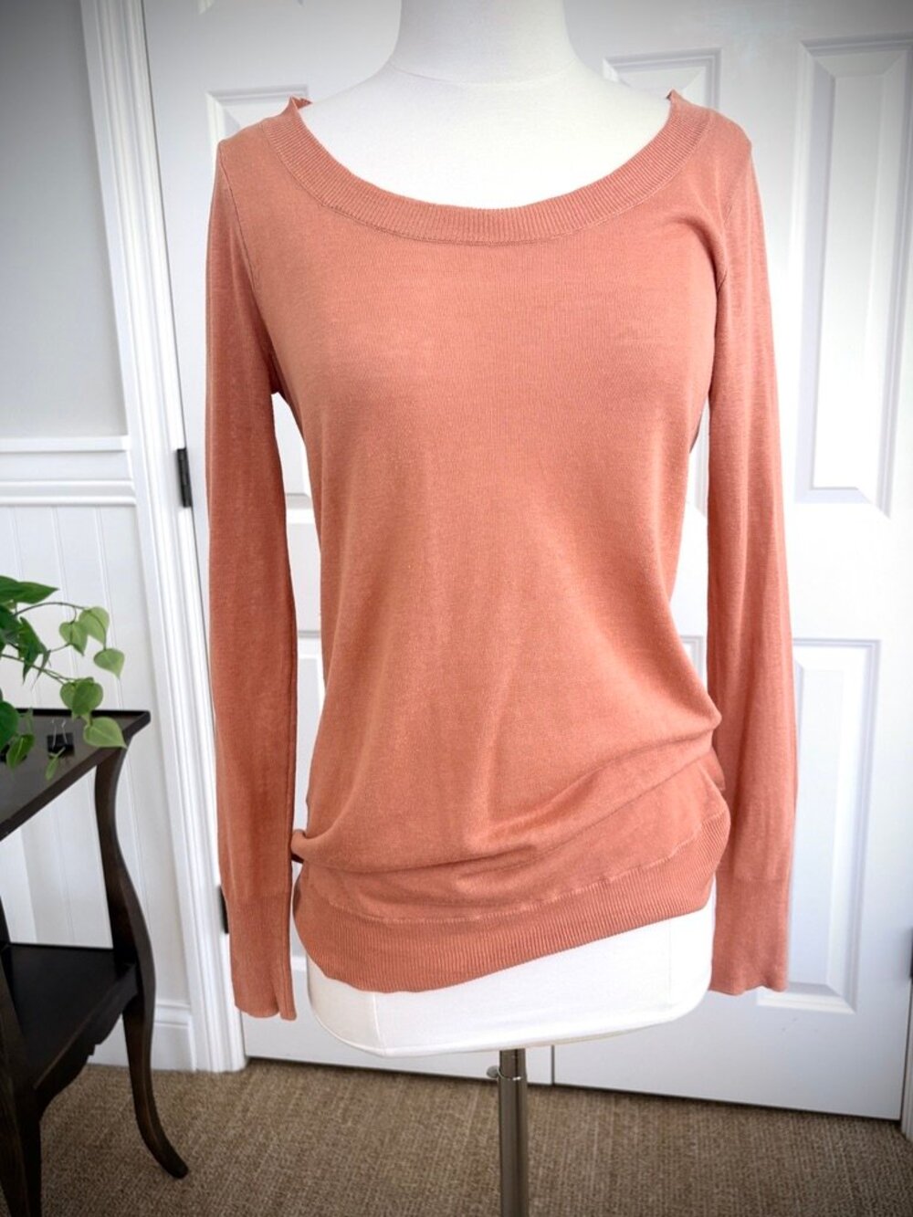 J. Crew Silk Linen Popover Sweater in Copper Dust, XS